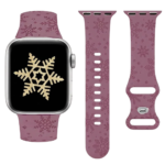 Jule snefnug urrem til smartwatch med justerbar pasform og festligt design til hverdagsbrug - Billede 5