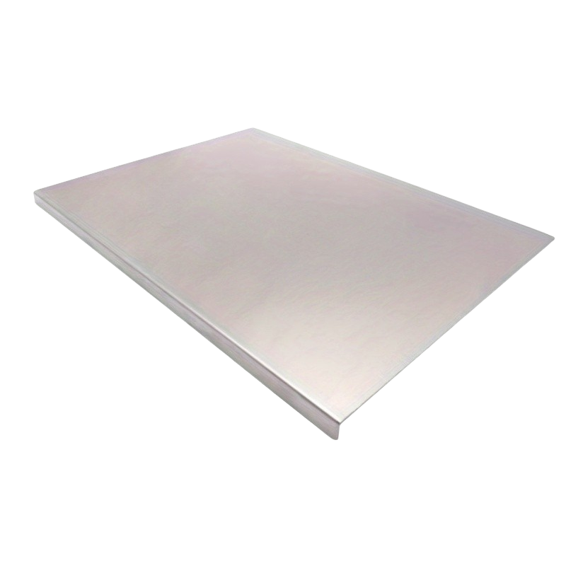 1726984156756-056c88e81bd54237abf9a201cedc4131-goods Skærebræt i rustfrit stål på 40 × 30 cm med glat overflade og opbukket kant