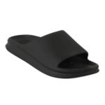 Hjemmesko til mænd i sort og brun med slip-on design og blød sål til inde og ude