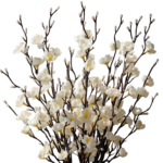 Falsk blommedekoration med elegant udtryk og vedligeholdelsesfri blomstring til bord og indretning
