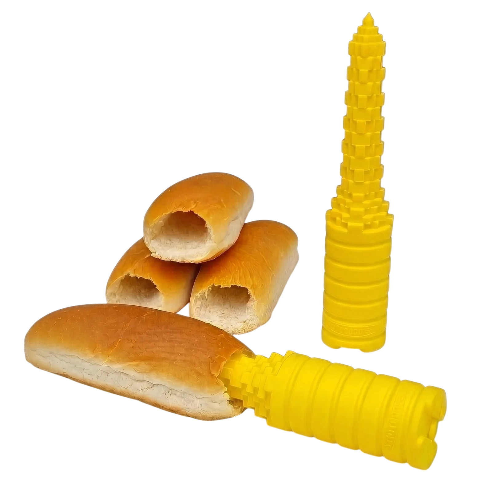 32646_enhanced_background Hotdogger til pølsebrød – til præcise huller og jævn udhulning til store pølser på grill - Billede 1