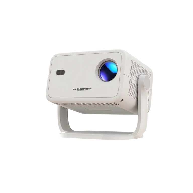 Projektor med 1080P med automatisk keystone og justerbart stativ til fleksibel visning i hjemmet