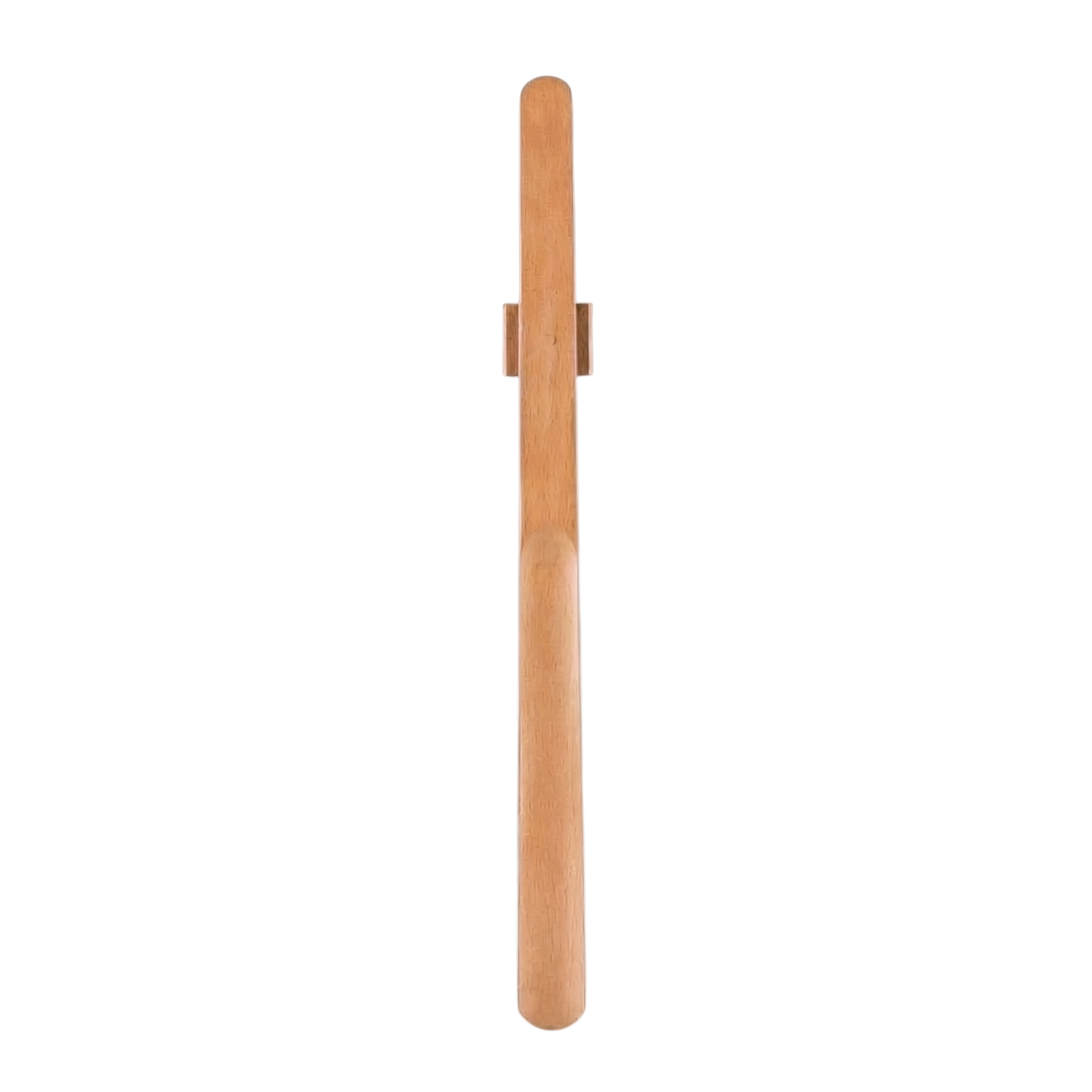 33349_enhanced_background Magnetisk skohorn i træ i beige og brune nuancer til nem påtagning og praktisk vægopbevaring - Billede 1