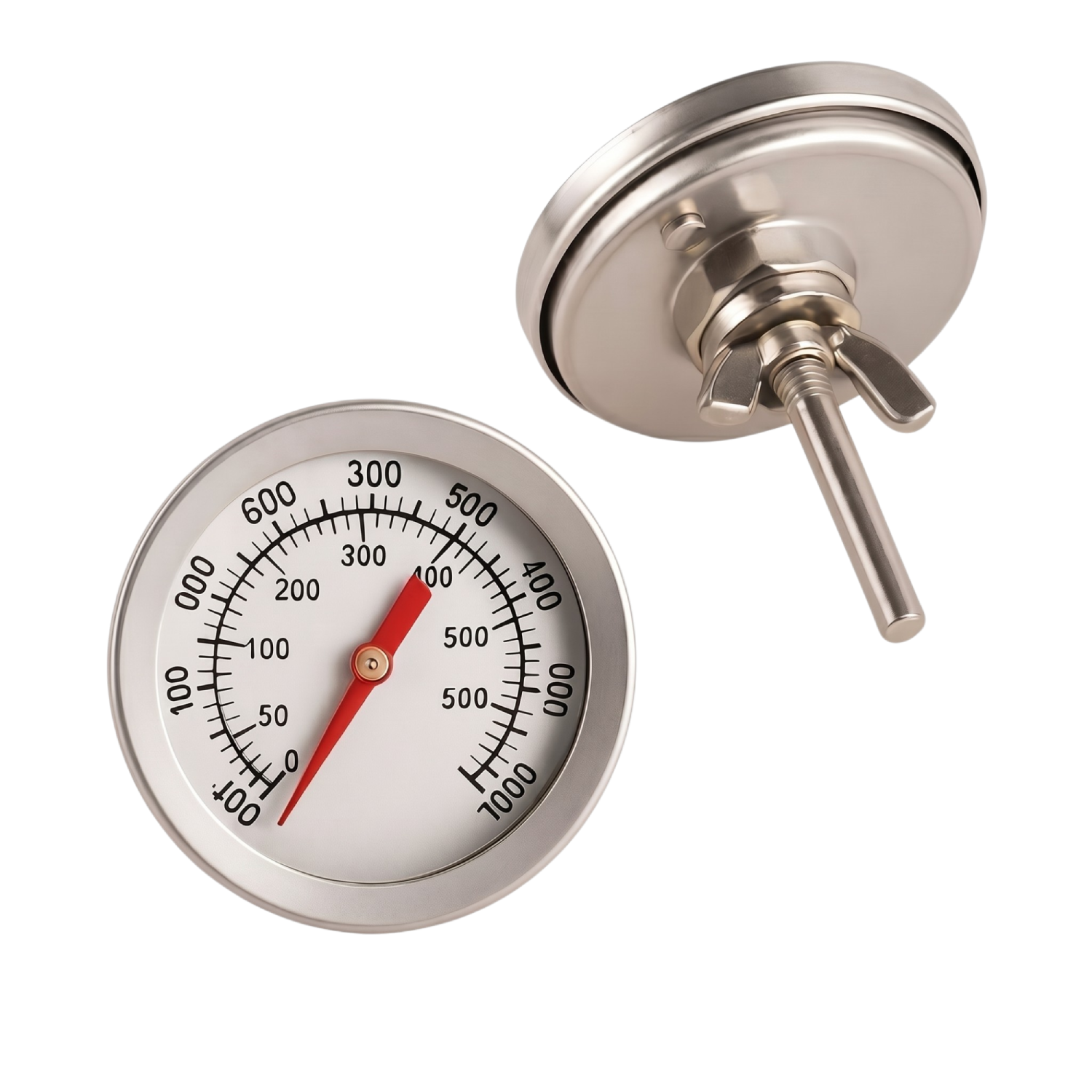 Ovntermometer i rustfrit stål til præcis temperaturkontrol ved madlavning, bagning og grillning Ovntermometer i rustfrit stål til præcis temperaturkontrol ved madlavning, bagning og grillning