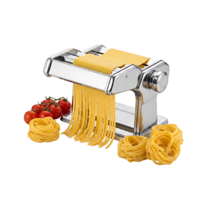 Pastamaskine til hjemmelavet pasta med justerbar tykkelse og manuel skæring til frisk pasta