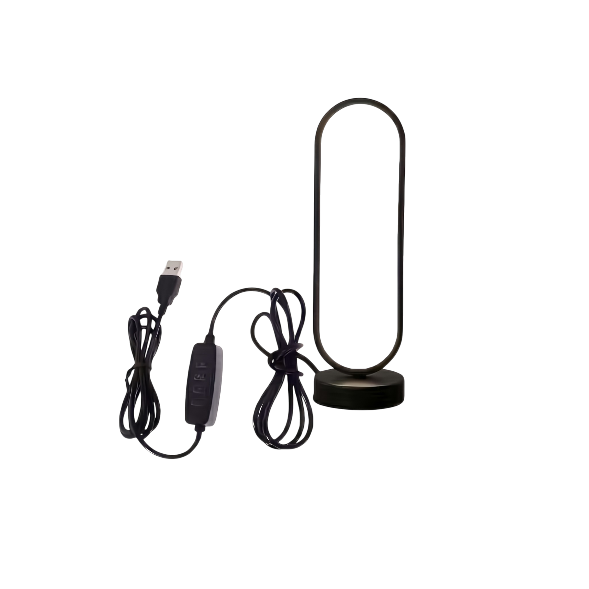 34242_enhanced_background LED sengelampe med touch kontrol og USB-drift i moderne design til natbord og bord - Billede 1