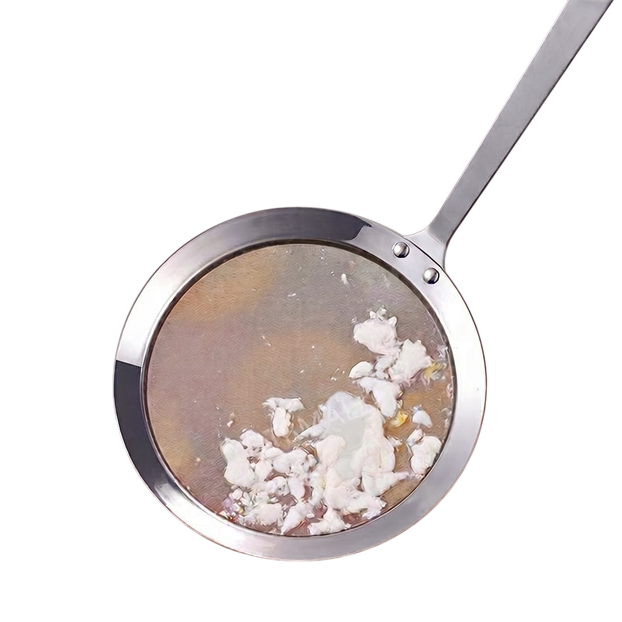 34356_enhanced_background Siurpske i rustfrit stål med finmasket net og langt håndtag til skum og urenheder i varme væsker - Billede 1