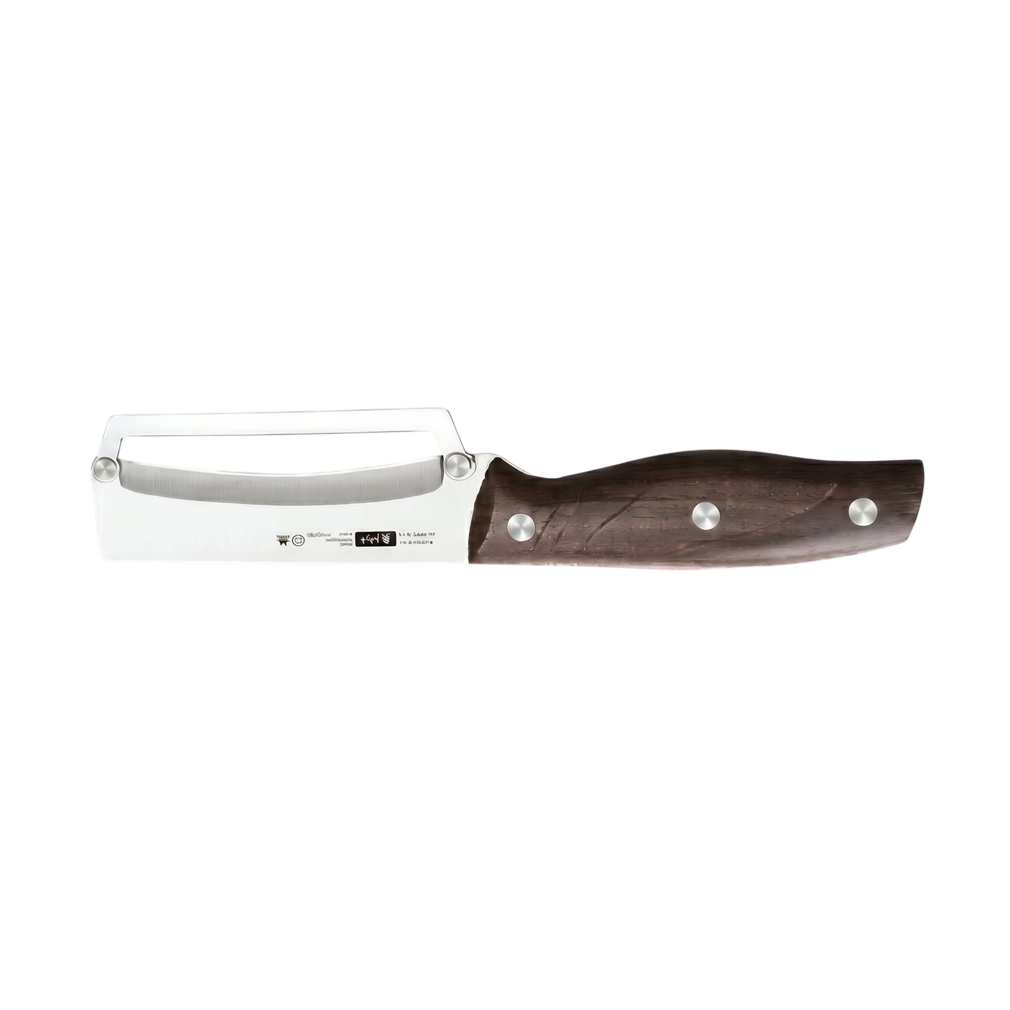 34449_enhanced_background Skrællekniv i rustfrit stål med ergonomisk greb til præcis skrælning af frugt og grøntsager - Billede 1