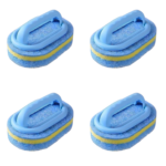 Rengøringssvamp til badekar og fliser med ergonomisk håndtag og skureoverflade, sæt af 2 eller 4