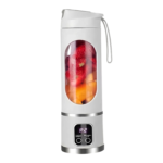 Miniblender til smoothies med kompakt design og beholder til portionsstørrelser til kolde drikke