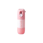 Pakkeåbner med skydeknap i blå og pink til sikker åbning af pakker og let emballage - Billede 2
