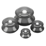 Cupping sæt 6 stk. til kopmassage og muskelafslapning i flere størrelser til wellness til hjemmet