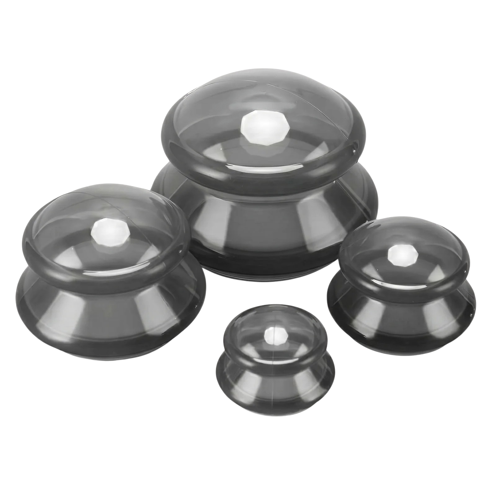 36413_enhanced_background Cupping sæt 6 stk. til kopmassage og muskelafslapning i flere størrelser til wellness til hjemmet - Billede 1