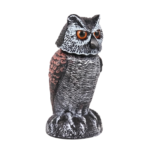 Fugleskræmmer ugle til have og afgrøder med realistisk rovfugleform til udendørs fugleafskrækkelse