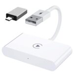 Trådløs Apple CarPlay-adapter til kabel fri forbindelse og brug via bilens USB-port