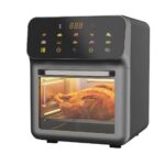Digital airfryer ovn med touchpanel og glasdør til jævn tilberedning på køkkenbordet derhjemme