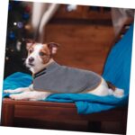 Badekåbe til hunde med absorberende tekstil, høj krave og velcrolukning til tørhed og varme - Billede 2