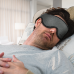 Sovemaske med formede øjenkopper og elastisk rem til mørklægning og afslapning - Billede 2