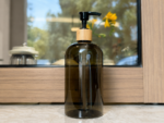 Sæbedispenser med pumpe til flydende sæbe, 500 ml til badeværelse og køkken - Billede 2