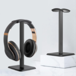 Headsetholder til skrivebord med stabil fod, ryddelig opbevaring og nem adgang til dit headset - Billede 2