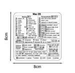 Tastaturgenvej Mærkat til MacBook Air og Pro 13-16” – Mac OS Genveje - Billede 3