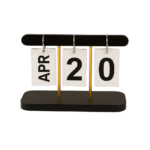 Vende kalender til bord med moderne design og dekorativ datooversigt til skrivebord og reol - Billede 2