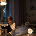 Stjernehimmel lampe med astronautdesign, fjernbetjening og rolig stemningsbelysning til hjemmet - Billede 2