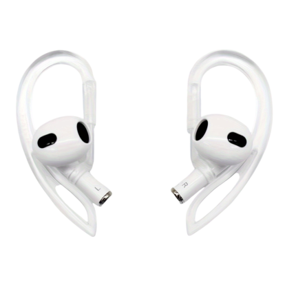 Justerbare ørekroge i silikone til AirPods med roterbar holder
