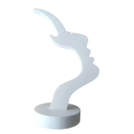 Brillestativ til sikker opbevaring af briller med kunstnerisk og minimalistisk design - Billede 3