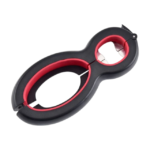 Multiåbner med ergonomisk greb og skridsikre indlæg til låg, kapsler og plastemballage i køkkenet