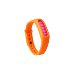 Insektafvisende armbånd i sort, orange og gul med justerbar pasform til udendørs brug - Billede 3