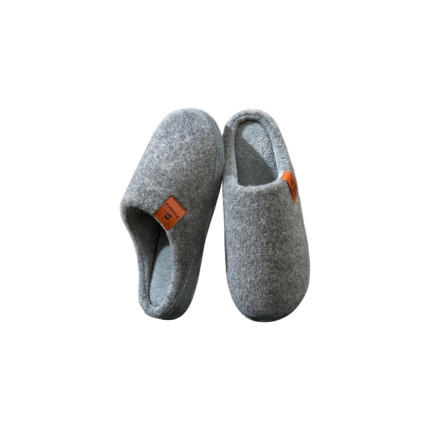 Mulesko til mænd i sølvgrå, sort, kongeblå og mælkehvid med memory foam-sål og blødt for