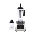 Blender med kande til smoothies og supper med låg, stamper og ekstra beholder til hurtig blending