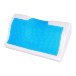 Kølepude med memory foam til støtte af hoved og nakke med kølende overflade til behagelig søvn