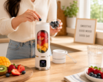 Miniblender til smoothies med kompakt design og beholder til portionsstørrelser til kolde drikke - Billede 2