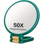 Dobbeltsidet forstørrelsesspejl 1x/50x med foldbart håndtag - Billede 3