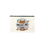 Rejseetui med lynlås til medicin, kosmetik og toiletsager, 22 × 18 cm