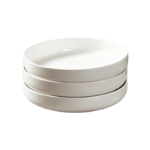 Sæt med tre dybe pastatallerkener i keramik til pasta, suppe og salat, ca. 20 cm