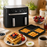 Vaffelform til airfryer med 4 rum og slip-let overflade - Billede 2