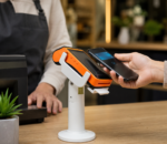 POS-holder til betalingsterminal – bordstativ i ABS - Billede 2