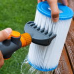 Rensebørste til poolfilter med 6 dyser og flowkontrol - Billede 2