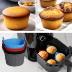 6 stk. silikoneforme til airfryer, muffins og kager - Billede 2