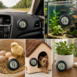 Mini hygrometer og termometer med LCD-display – 2 stk. - Billede 2