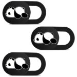 Ultratyndt webcamcover med skyder til laptop og mobil – 3 stk.