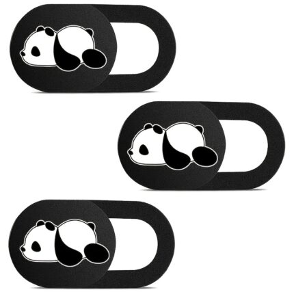 Ultratyndt webcamcover med skyder til laptop og mobil – 3 stk.