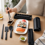 10-delt sushi-værktøjssæt med forme og tilbehør - Billede 2