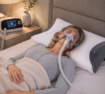 CPAP-pude i memory foam med dobbeltsidet nakkestøtte - Billede 2