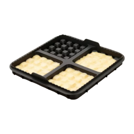 Genanvendelig vaffelform til airfryer med fire separate rum