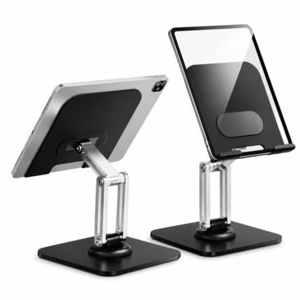 Roterbar tabletstander til iPad, tablet og mobil med justerbare led