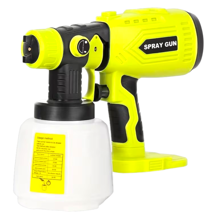 Elektrisk sprøjtepistol kompatibel med Ryobi 18V med fire dyser